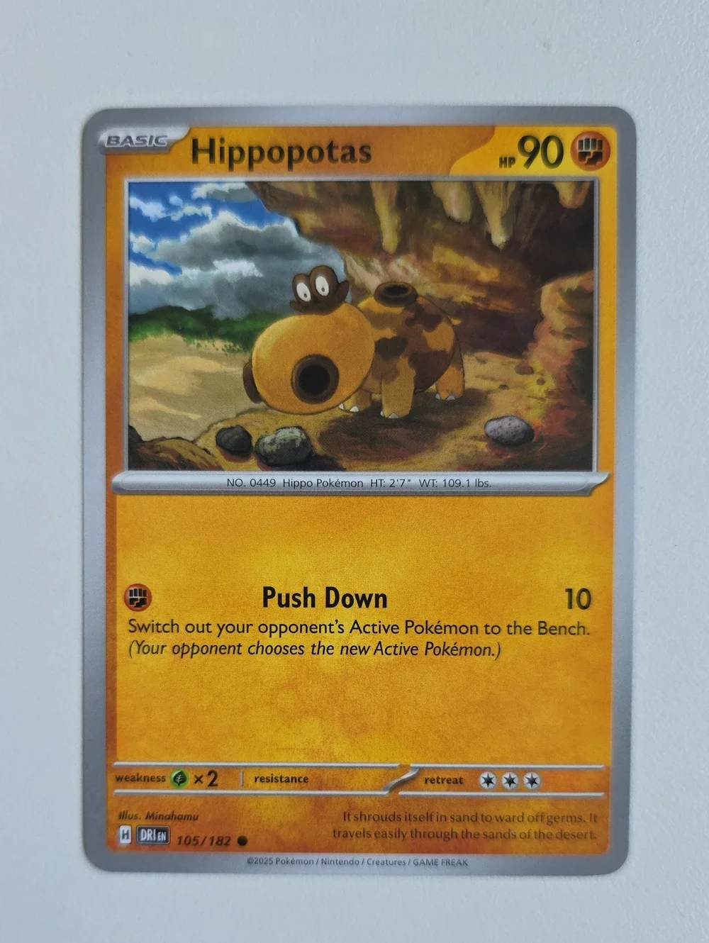 Pokemon Hippopotas And Hippowdon Trading Card